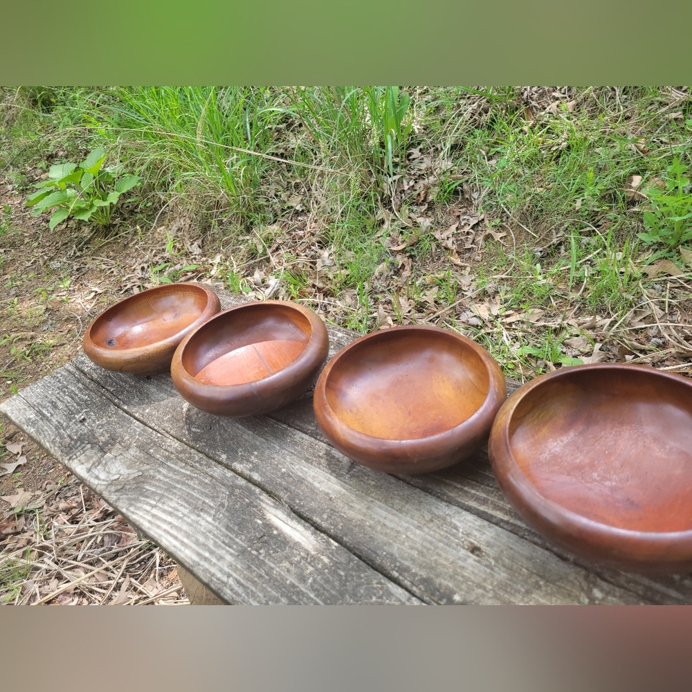 Set of Haitian Wood Bowls